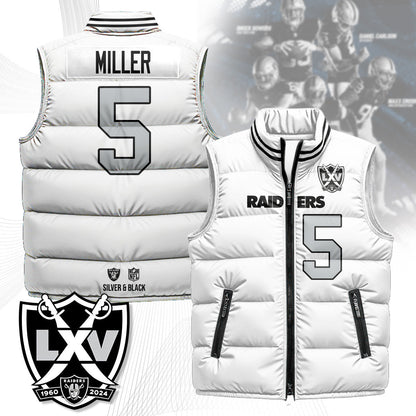 Las Vegas Raiders Unisex Puffer Vest