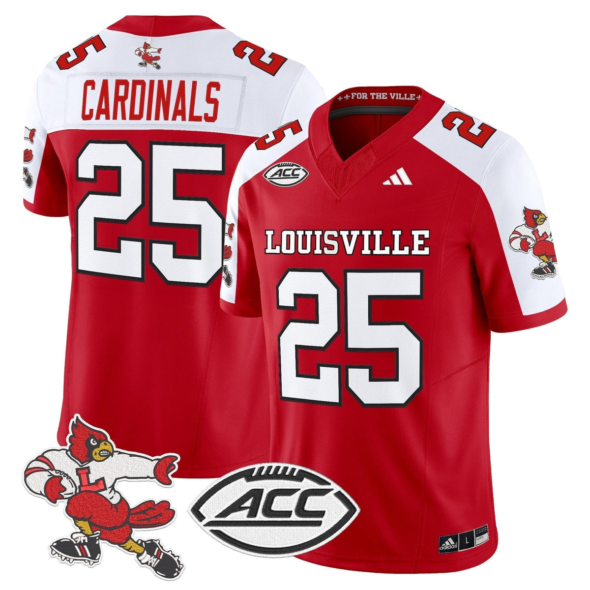 Men's Louisville Cardinals '1980s Throwback' Vapor Limited Jersey - All Stitched