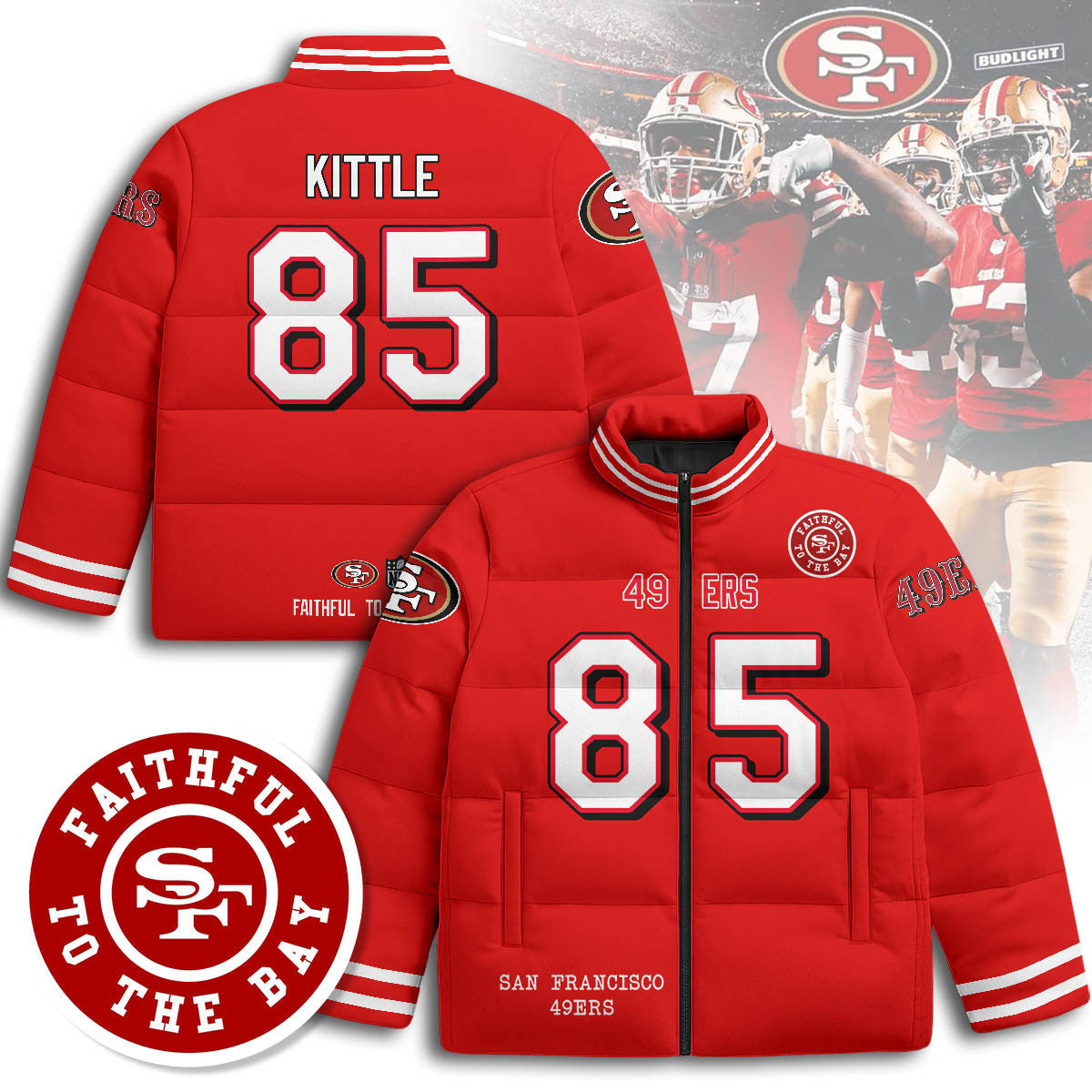 San Francisco 49ers Unisex Puffer Jacket