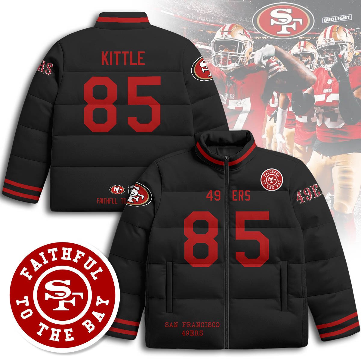 San Francisco 49ers Unisex Puffer Jacket