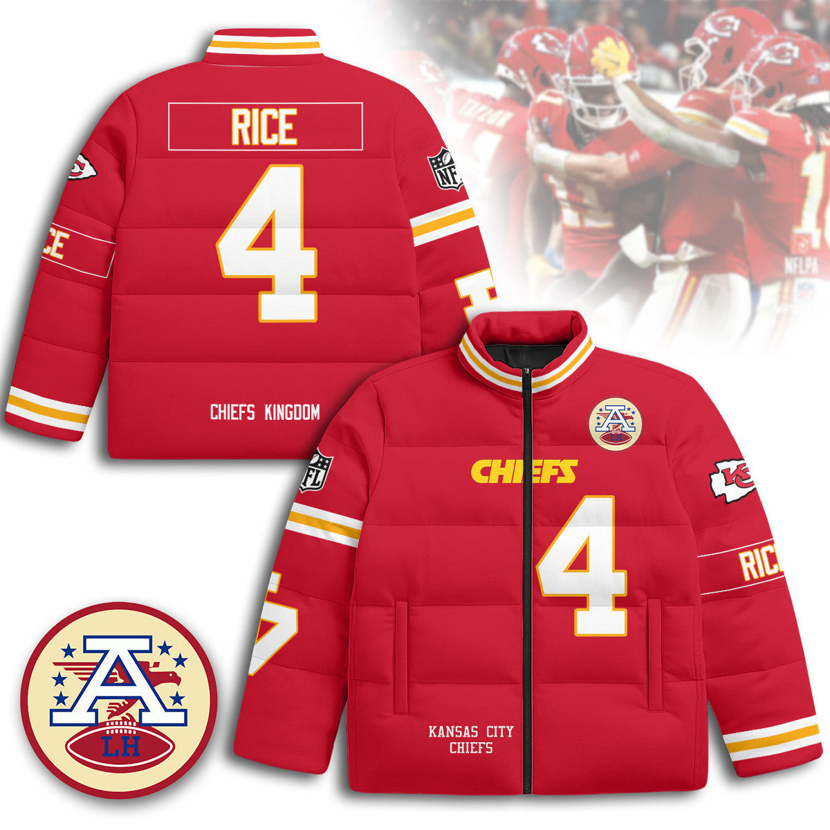 Kansas City Chiefs Unisex Puffer Jacket