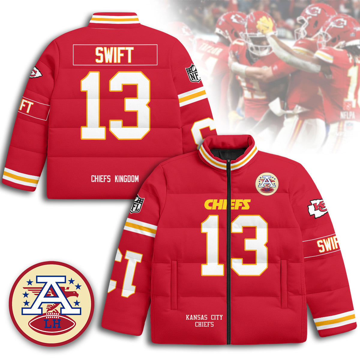 Kansas City Chiefs Unisex Puffer Jacket