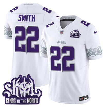 MIN King Of The North Patch Throwback Vapor Limited Jersey V2 - Stitched