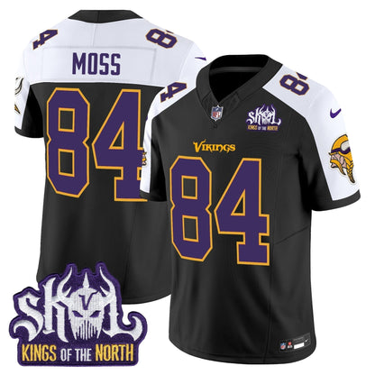 MIN King Of The North Patch Throwback Vapor Limited Jersey V2 - Stitched