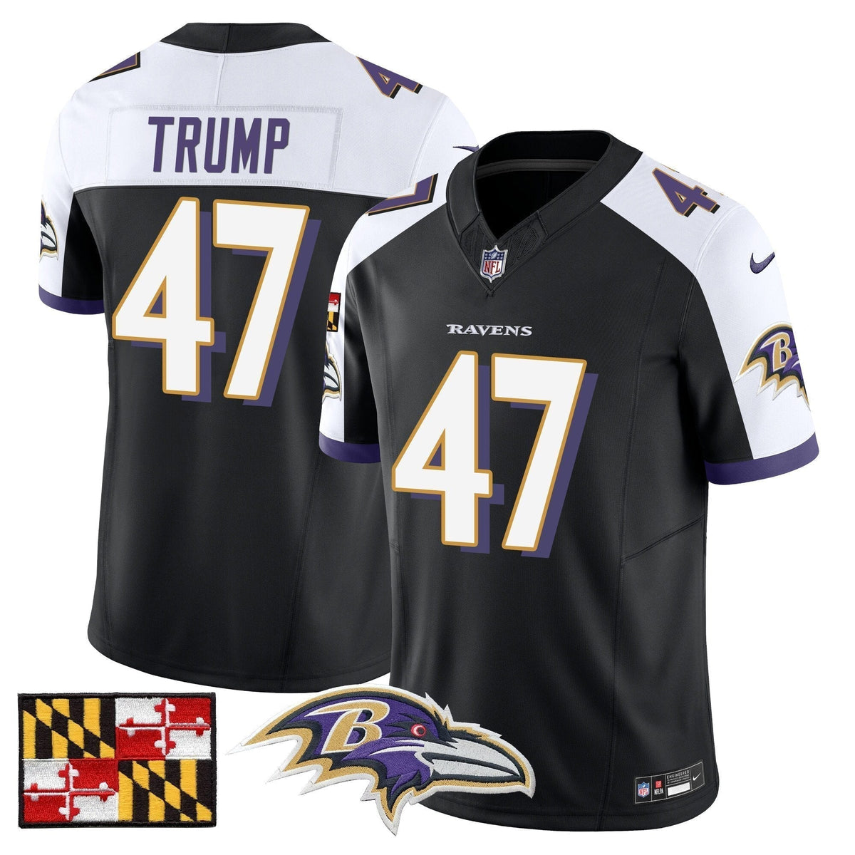BAL 2024 Maryland Flag Vapor Limited Jersey - Stitched