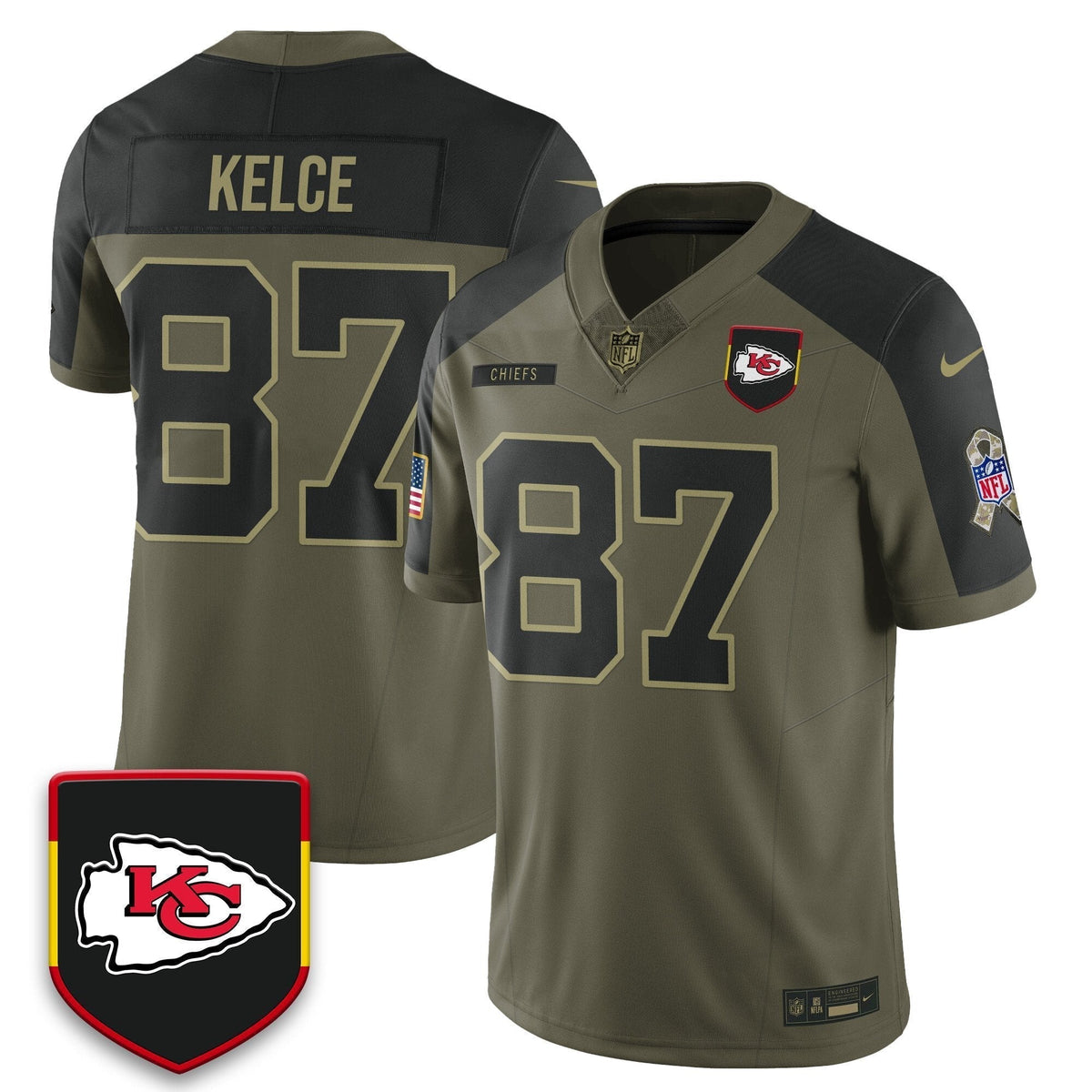 Kansas City Chiefs 2025 Salute to Service Limited Jersey - All Stitched