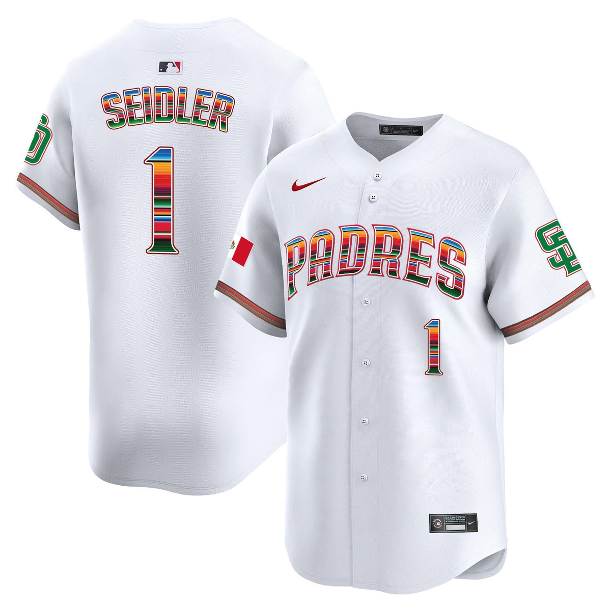 Men's San Diego Padres Mexico Premier Limited Jersey - All Stitched