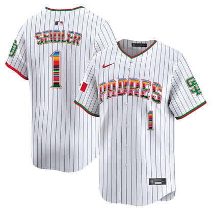 Men's San Diego Padres Mexico Premier Limited Jersey - All Stitched