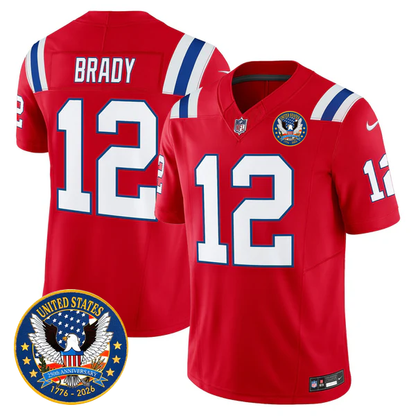 NE Throwback America 250th Patch Vapor Limited Jersey - Stitched