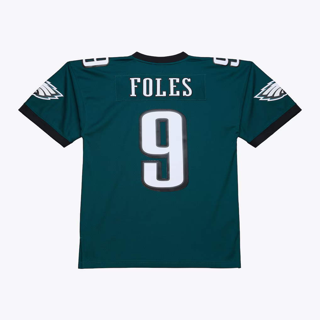 PHI Kelly Green Nick Foles 2017 Midnight Green Legacy Jersey - Stitched