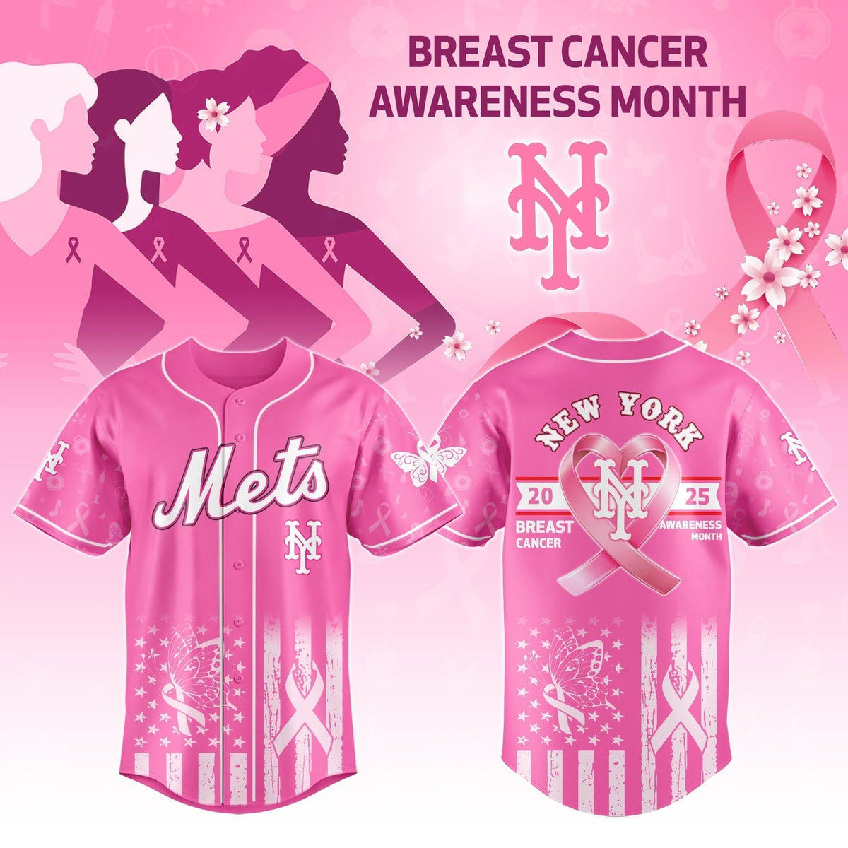 NYM x Breast Cancer Awareness Night - Limited Edition Jersey - Printed